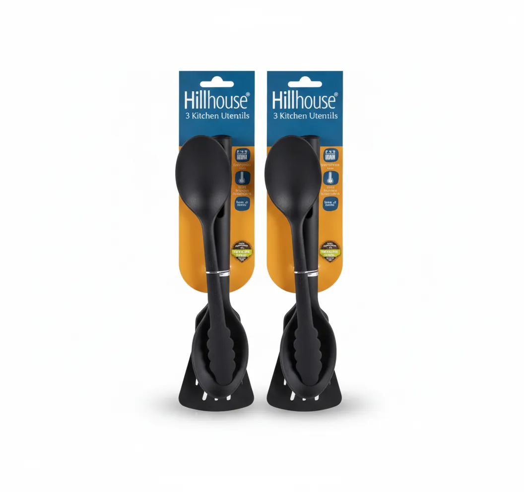 Hillhouse 3 Piece Mini Kitchen Utensil Set - Heat-Resistant Nylon - 2 Pack