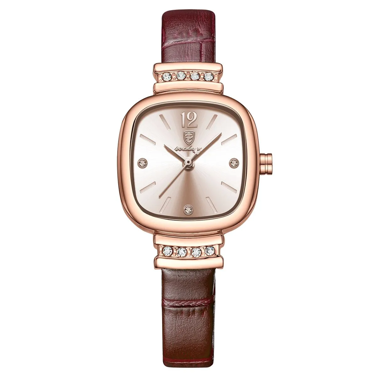 710 Poedagar Fashion Luxury Waterproof Leather Quartz Watch For Women - Gold