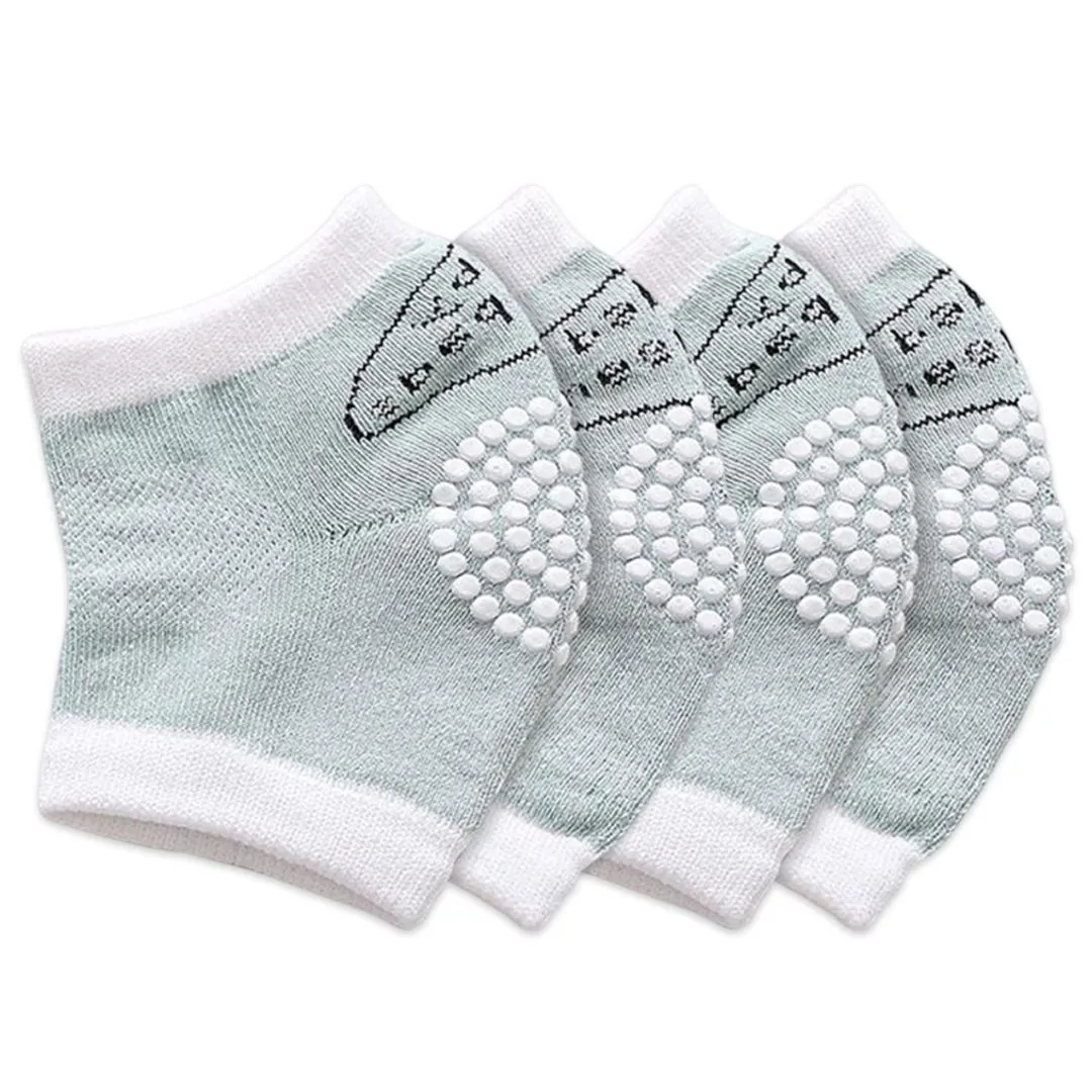 2 Pairs of Baby Knee Pads for Crawling Anti-Slip & Protective Support