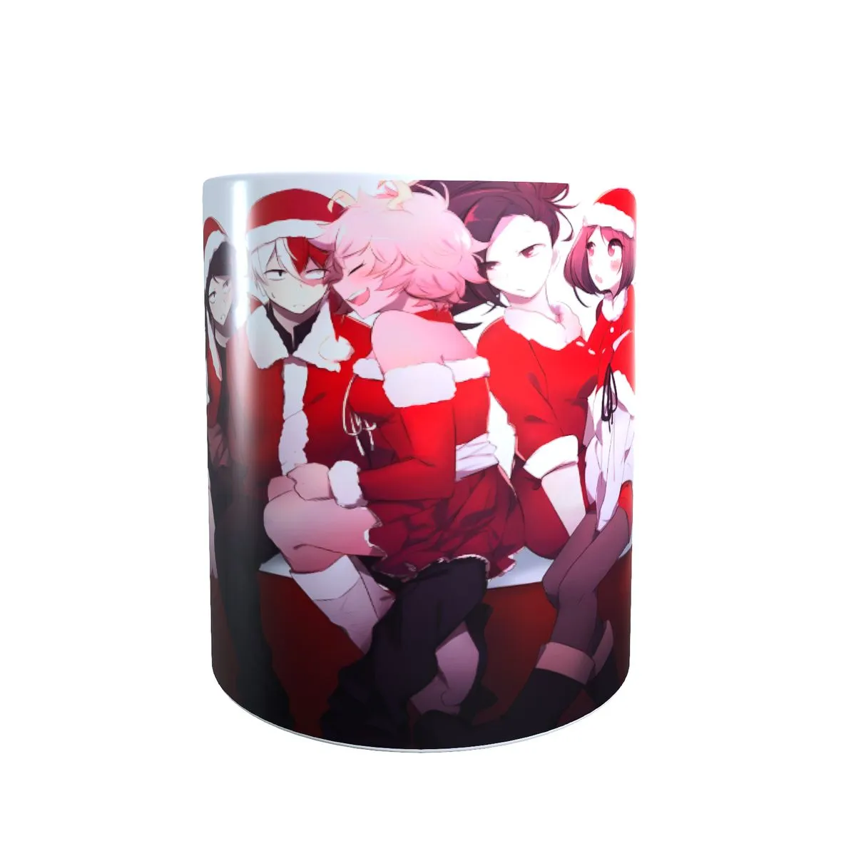Shoto and the Girls - My Hero Academia Christmas Themed Coffee Mug