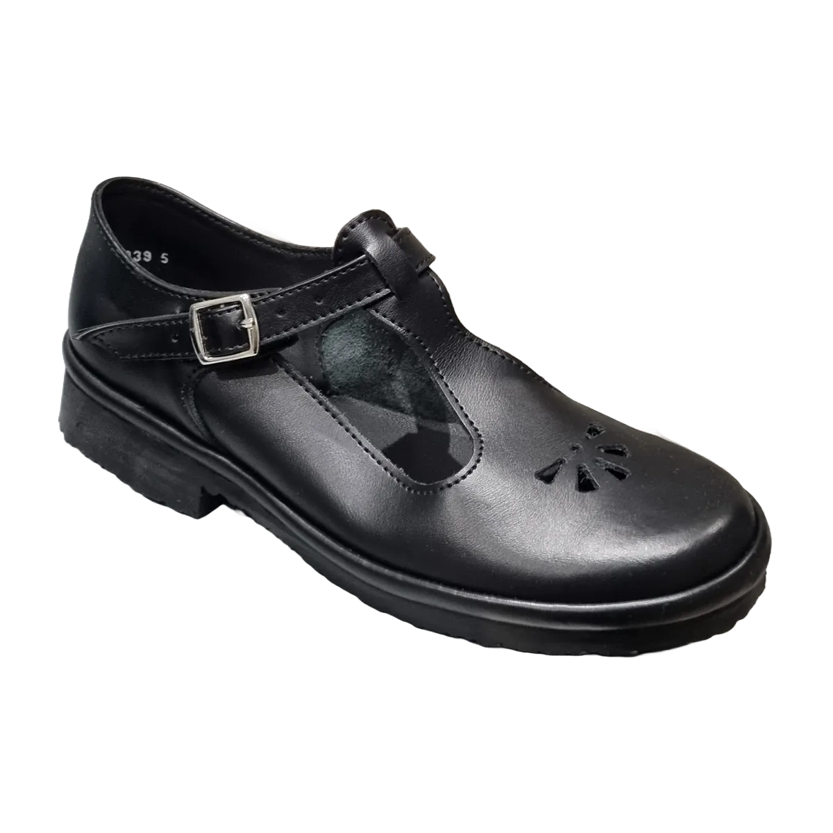Grasshoppers Eureka Black Milled Tektan (School Shoes)