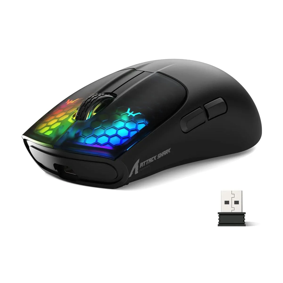 ATTACK SHARK X5 Wireless Computer Mouse,Portable USB Mice for Laptop, PC