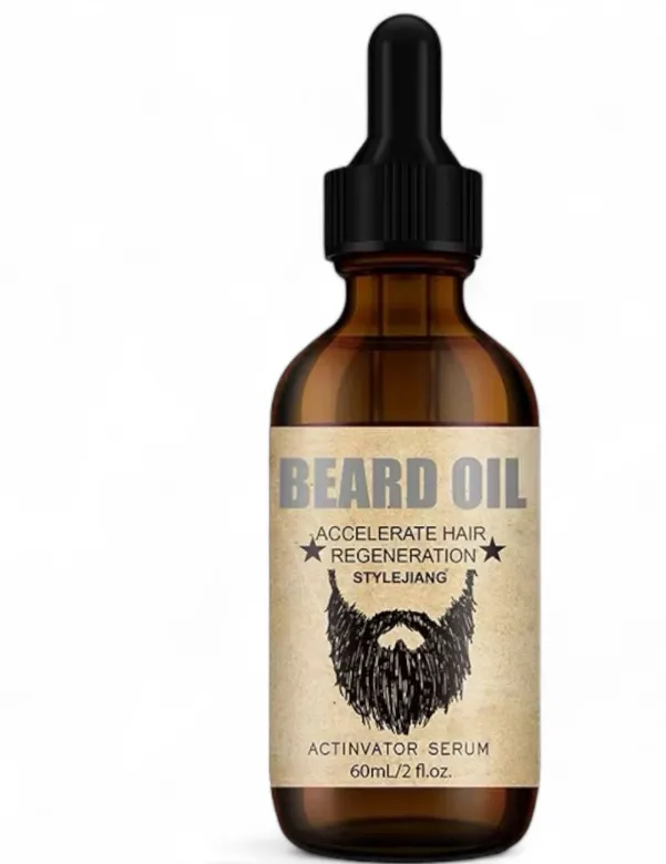 Men's Beard Hair Growth Essential Oil - 60ml | Stimulates Growth & Thickens