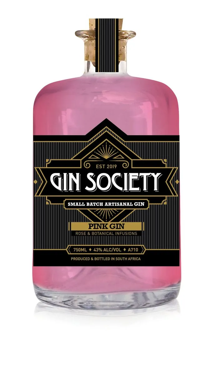 Gin Society Handcrafted Pink Gin - 750ml