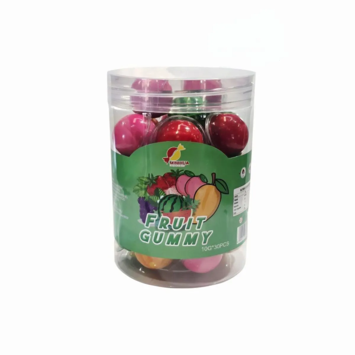 Minihua Fruit Gummy Assortment Tub - 30-Piece Bulk Jar