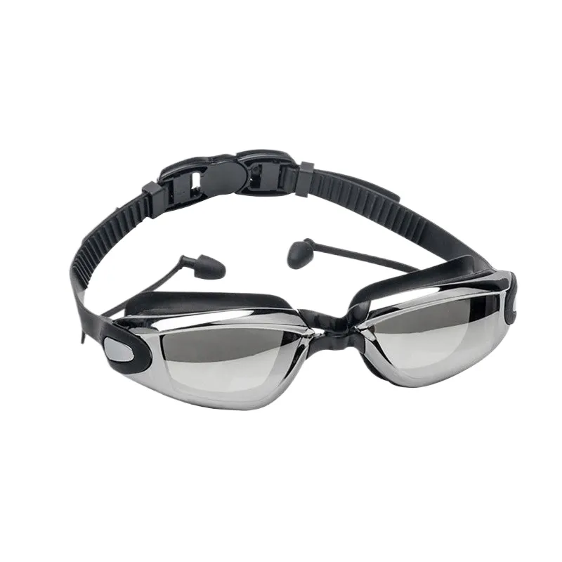 HD Racing Swimming Goggles Waterproof And Fog-Proof - Black