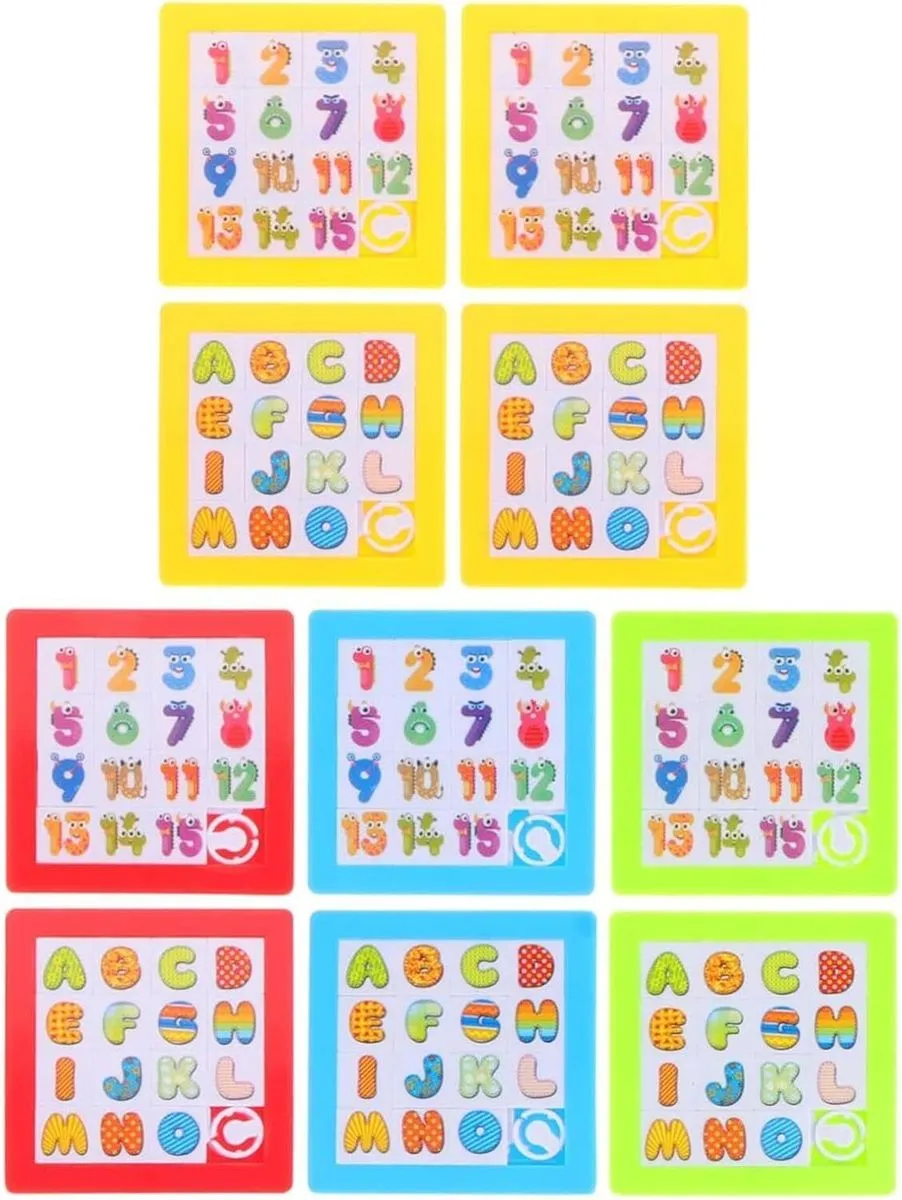 Slide Puzzle | Numbers Letters Brain Teasers Puzzles Games | Intelligence