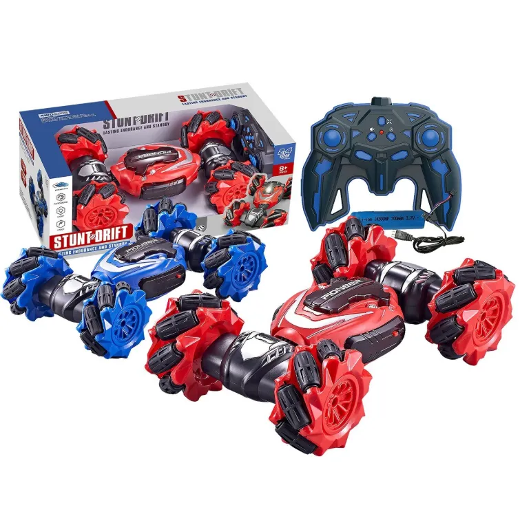 SamMag Biz RC Cars Gesture Sensing Stunt Car, Double Sided Flip 360 - Blue