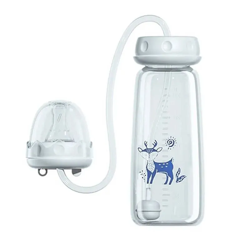 Hand Free Baby Bottle - Blue