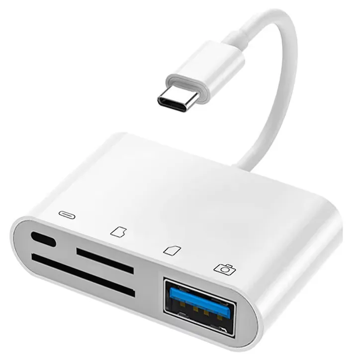 USB-C 3.0 High-Speed Camera Memory Card Reader SD & Micro SD Card Adapter