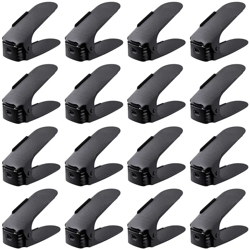 Shoe Slots Organizer Adjustable Shoe Stacker Space Saver