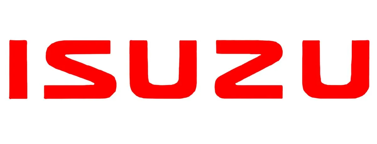 Isuzu Red Tailgate Vinyl Sticker.