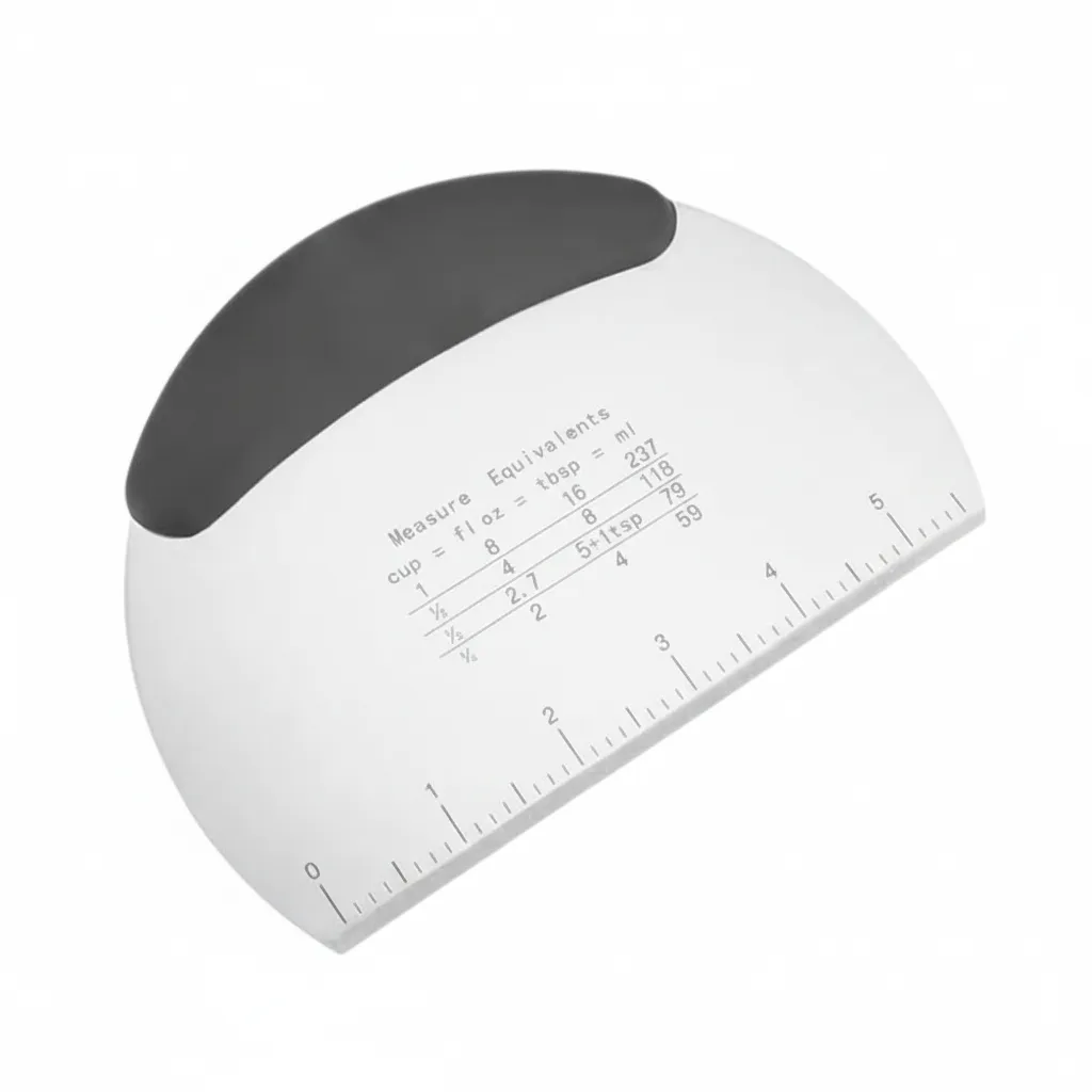 Stainless Steel Mutipurpose Dough Cutting Scraper - Black
