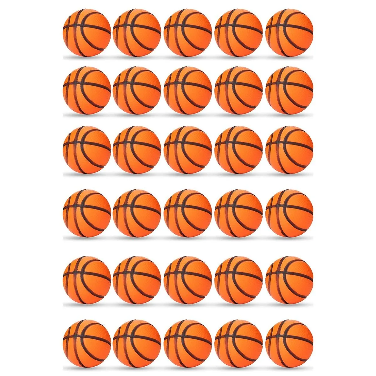 30 Pieces Basketball Party Favors Foam Sports Ball, for School Reward