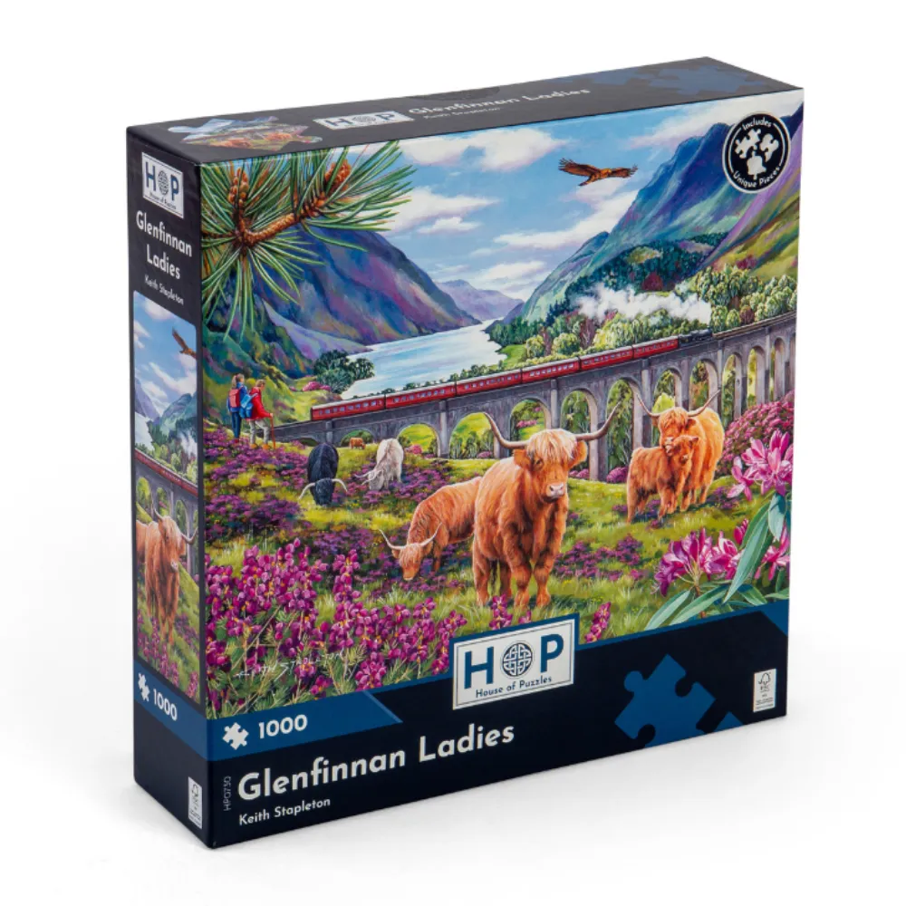 House of Puzzles - Glenfinnan Ladies - 1000 Piece Jigsaw Puzzle