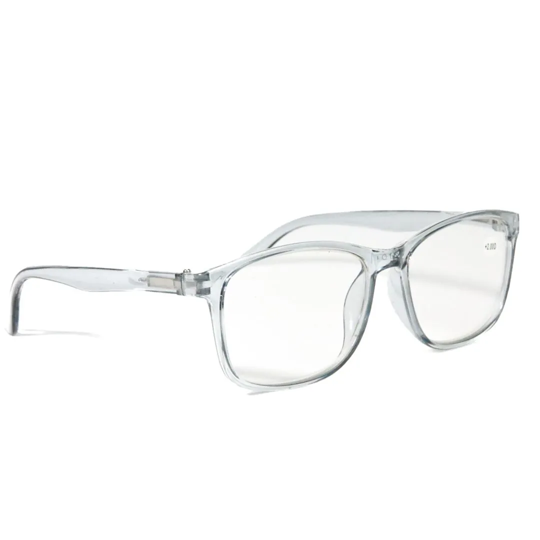 Strength 3.0_Modern Framed Reading Glasses for Women & Men - Transparent
