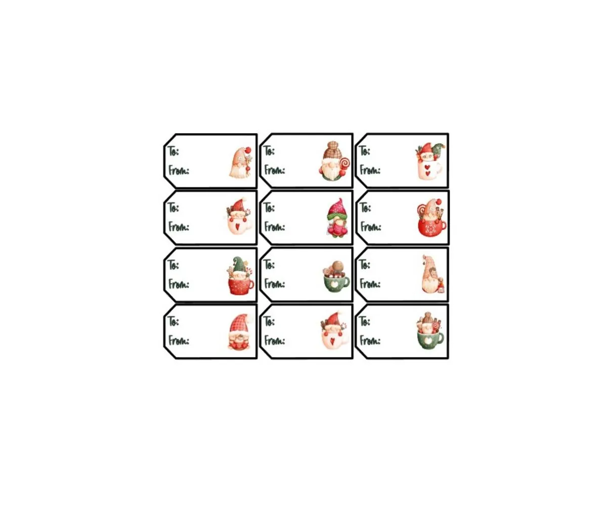 Christmas Gift Tags Stickers (12)