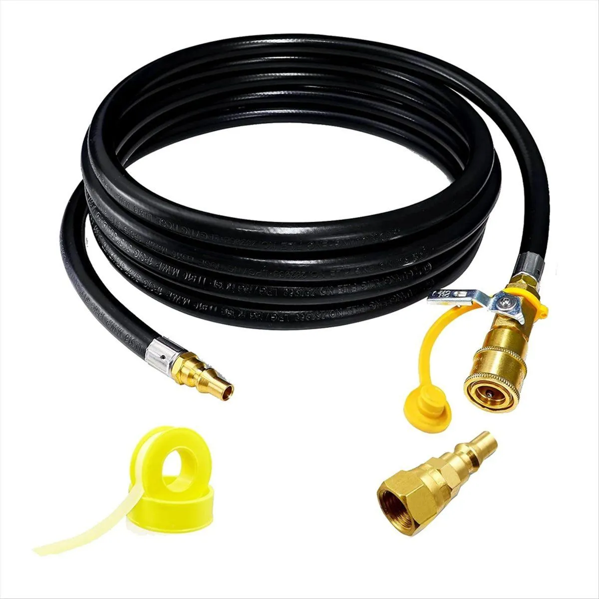 12 Ft Quick Connect Propane Hose for Rv To Grill Compatible with Universal
