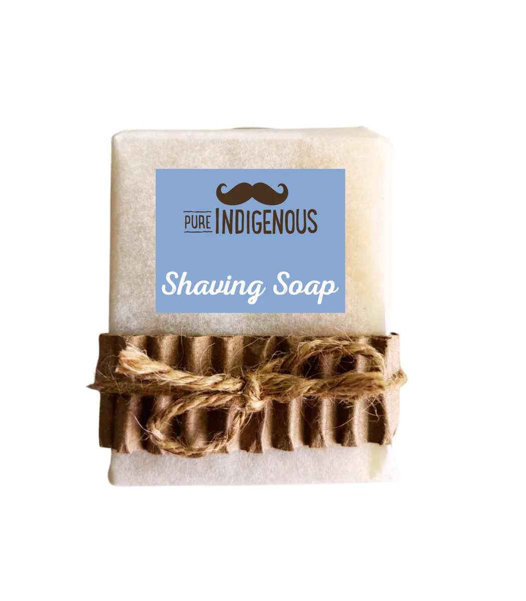 Pure Indigenous Natural Shaving Soap 120g - Shea Butter & Myrrh