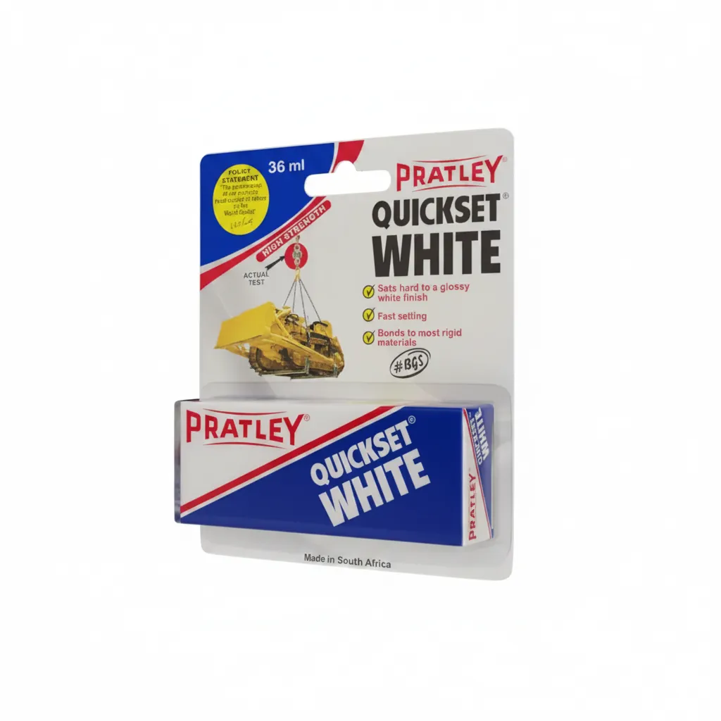 Pratley Quickset White Epoxy Adhesive 36ml - Fast Bonding