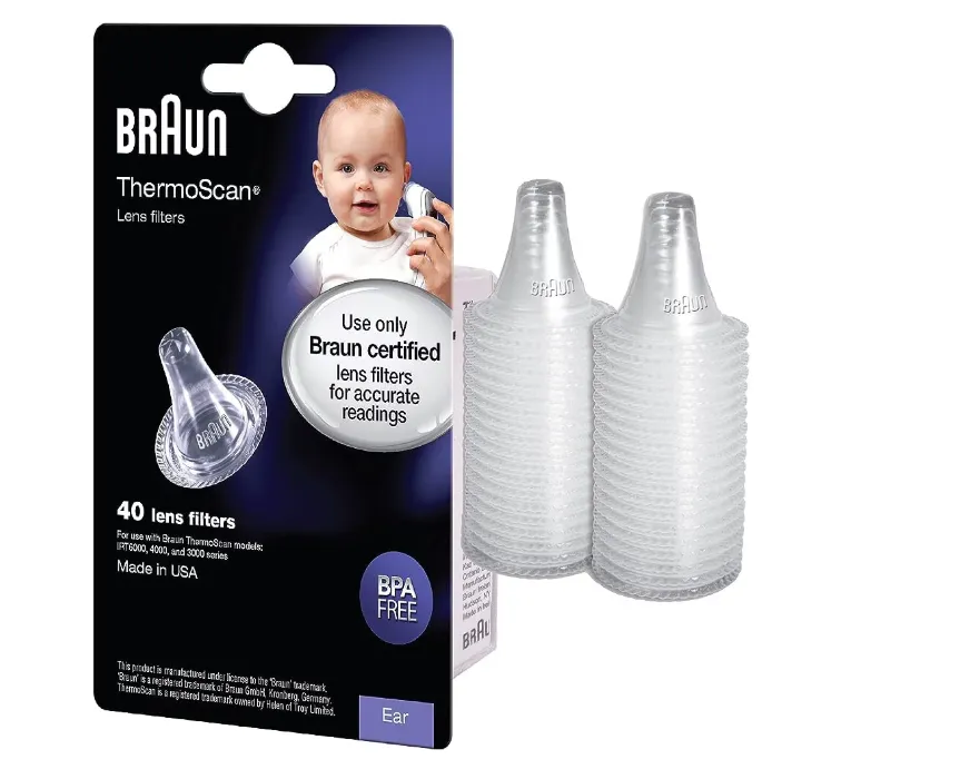 Braun Baby Thermometer Lens Filters, 40-Piece Pack