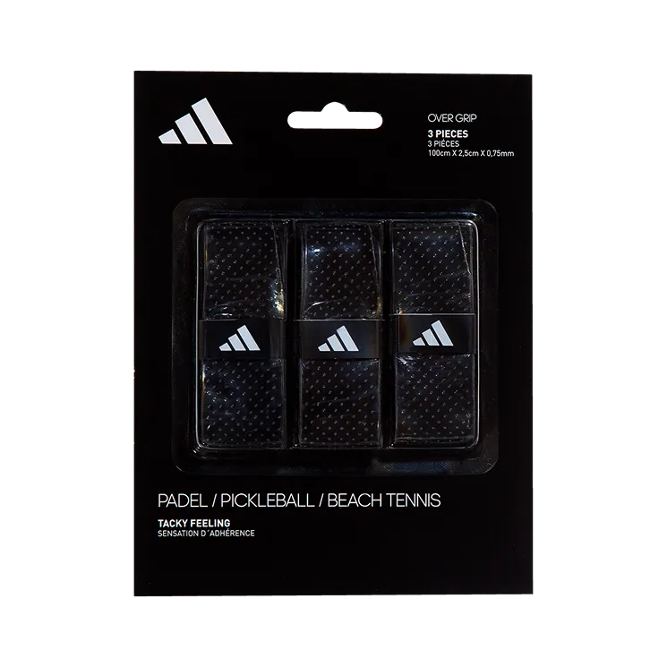 Adidas Padel Overgrip Set - 3 Pack - Black