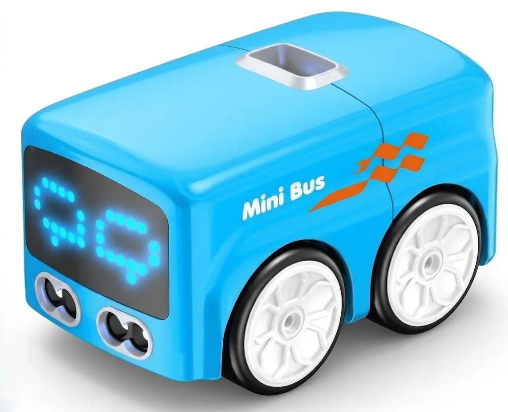 Gesture Control Magic Bus Toy With Line Tracking Blue