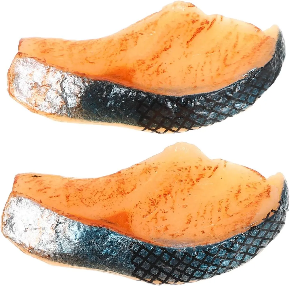 Realistic Thin Fish Slice Models Lifelike Seafood Decor For Home Photo Dis