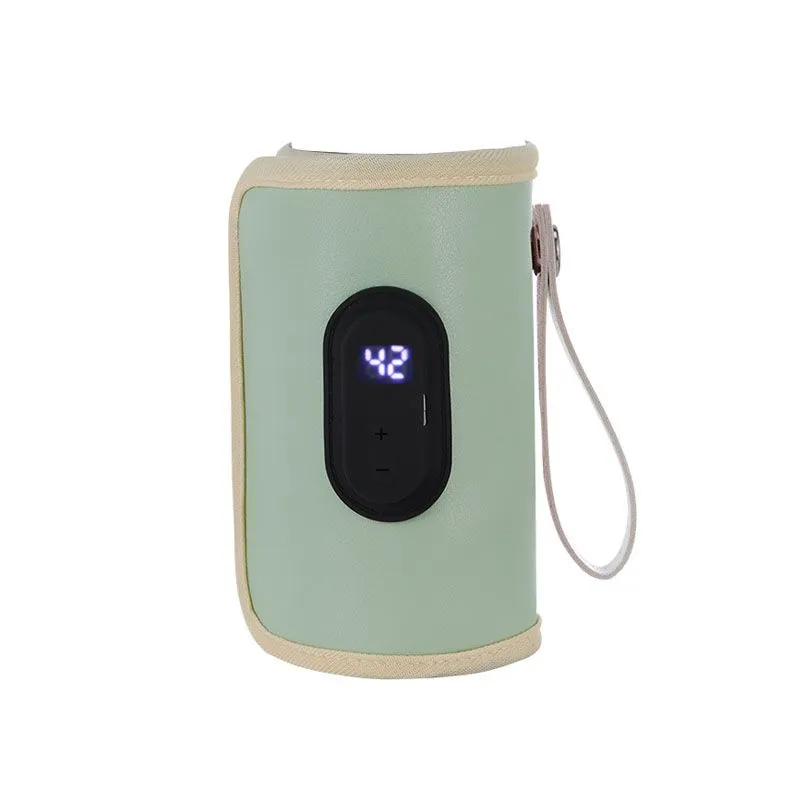 Portable Baby Bottle Warmer - With Digital Display - Green