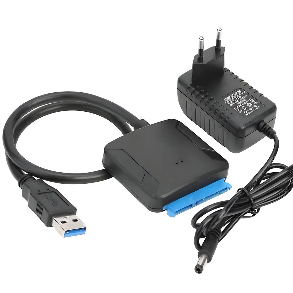 USB 3.0 to SATA Adapter Hard Drive Converter Cable for 2.5" 3.5" HDD SSD