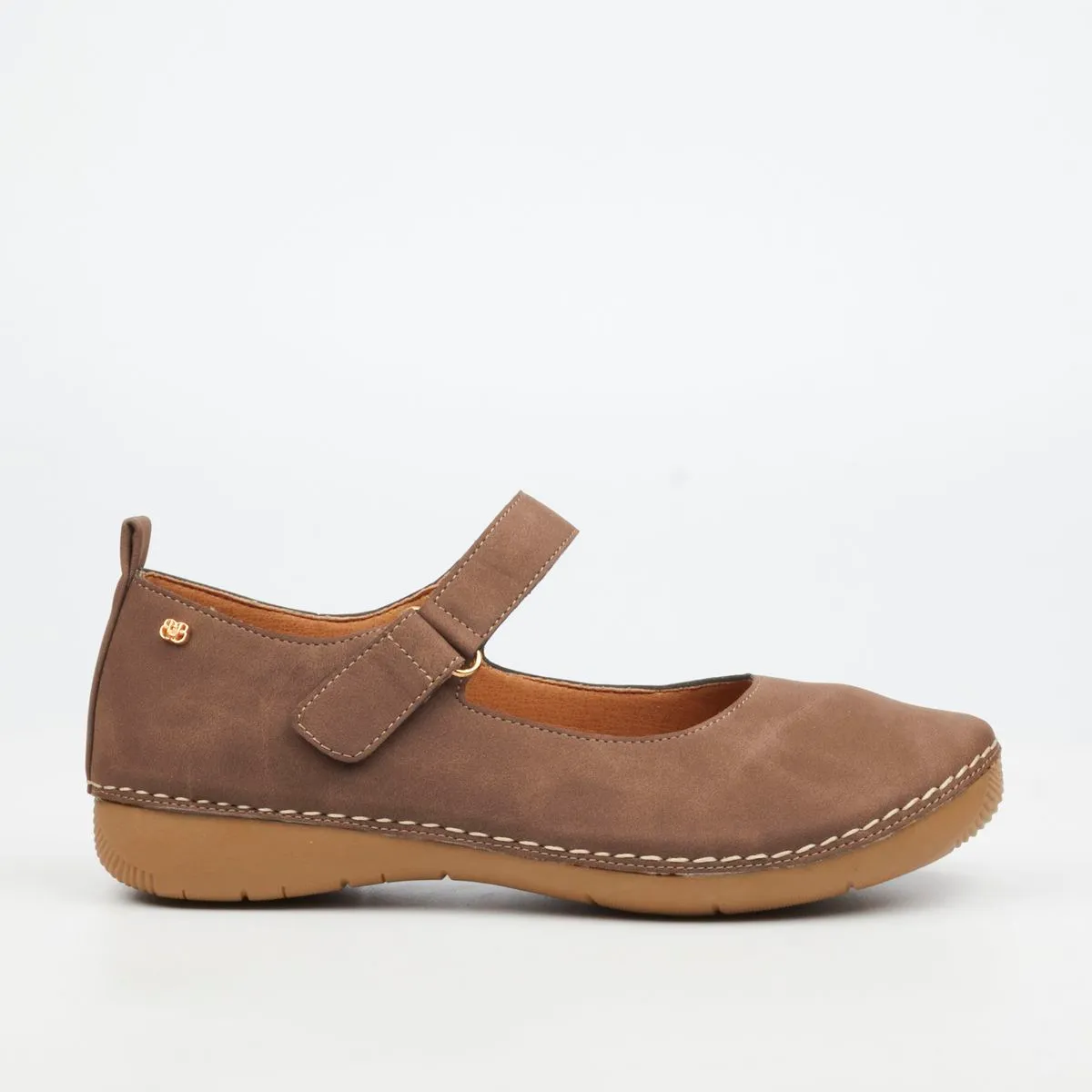 Butterfly Feet Classics Cindi 5 Women Faux Nubuck Pumps - Chocolate