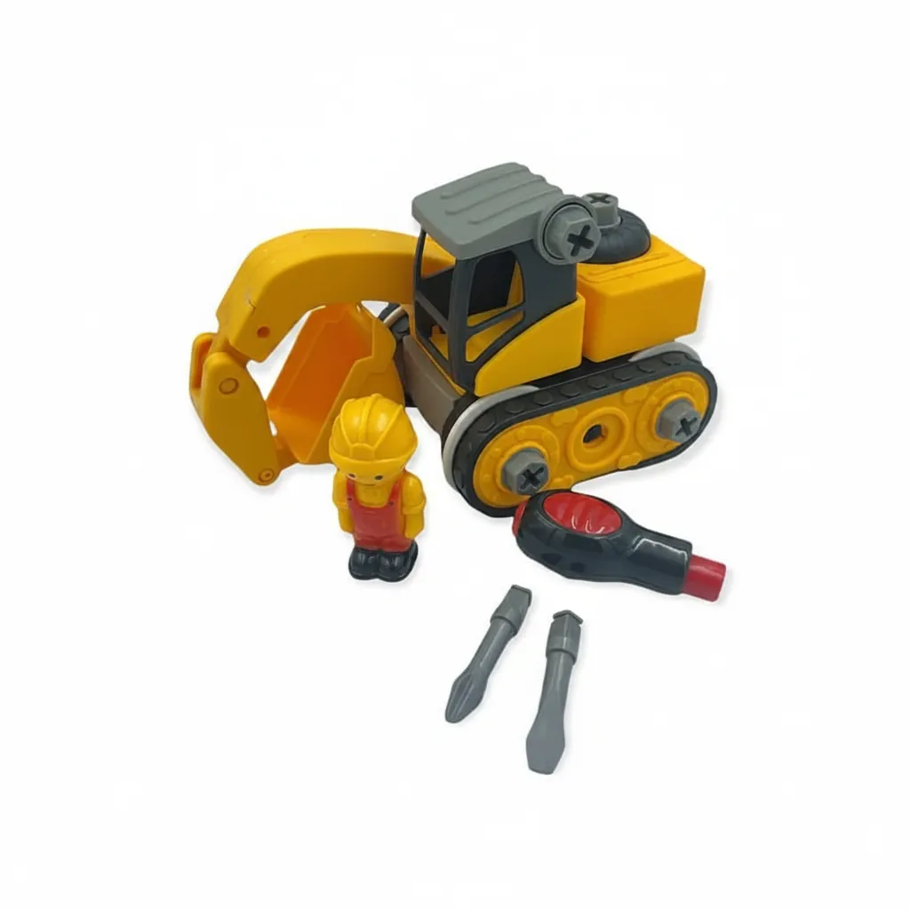 Diecast Construction Trucks for Kids - Educational Toy Vehicles