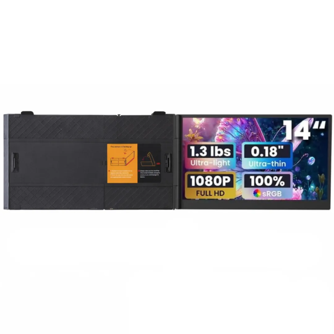 S8 Portable Laptop Screen Extender-Ultra-Slim Dual Screen Mac & Windows, HD