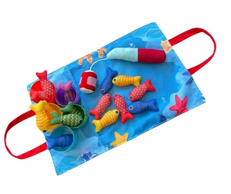 1-Year-Old Boys and Girls - 10-in-1 Fabric Fishing Game