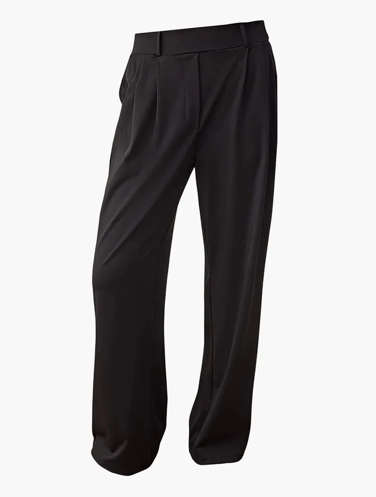 TRENDYOL High Waisted Wide Leg Pleated Trousers