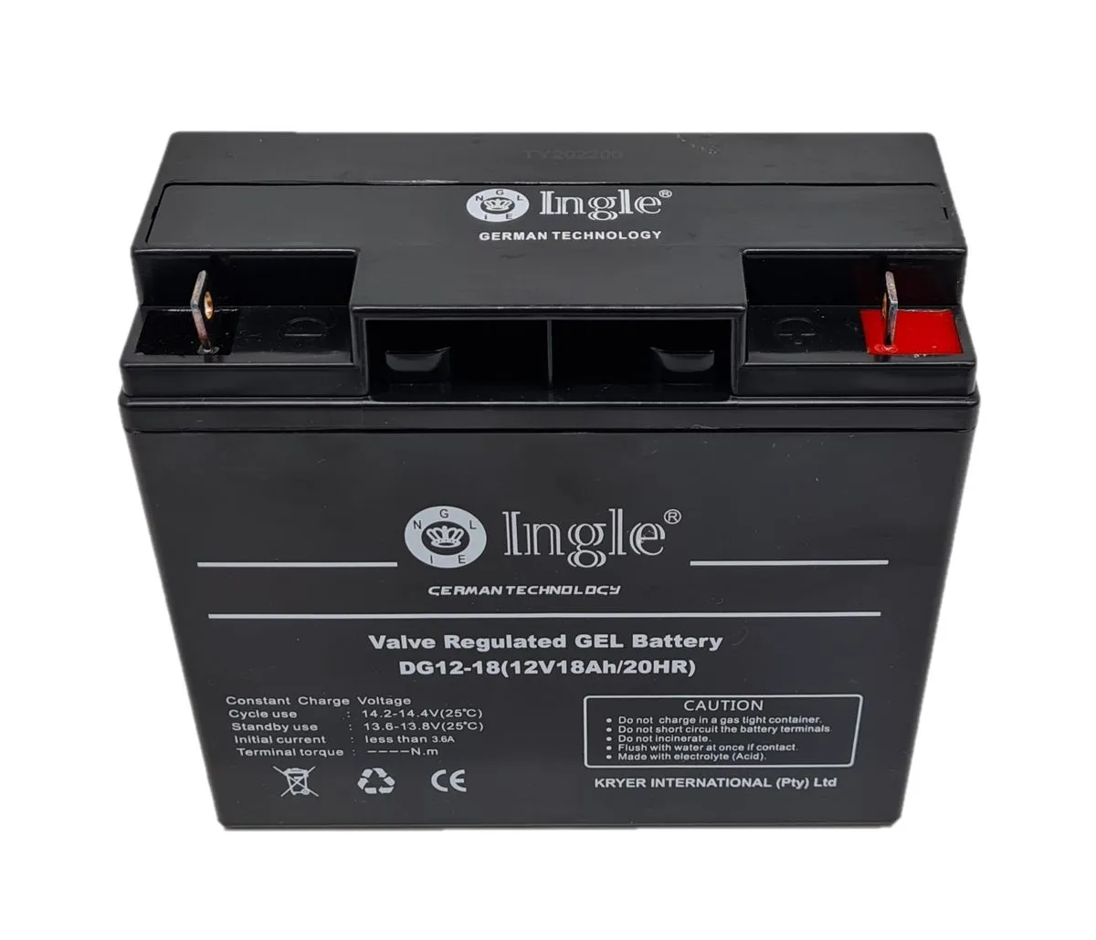 SolarMid - 12V 18Ah Gel Battery