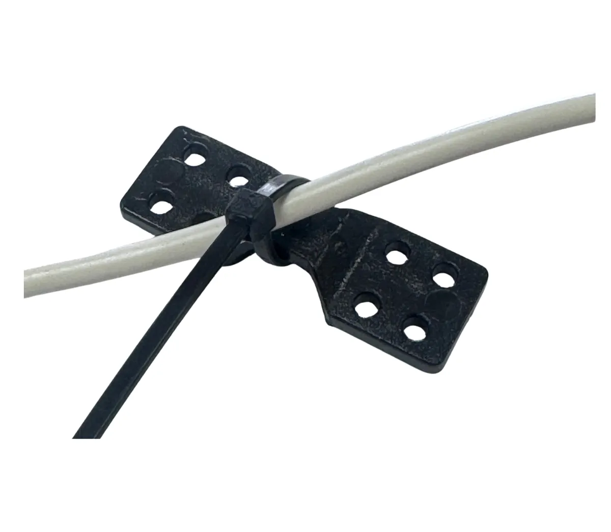 20 piece - Cable / Wire Tidy Saddles - Black