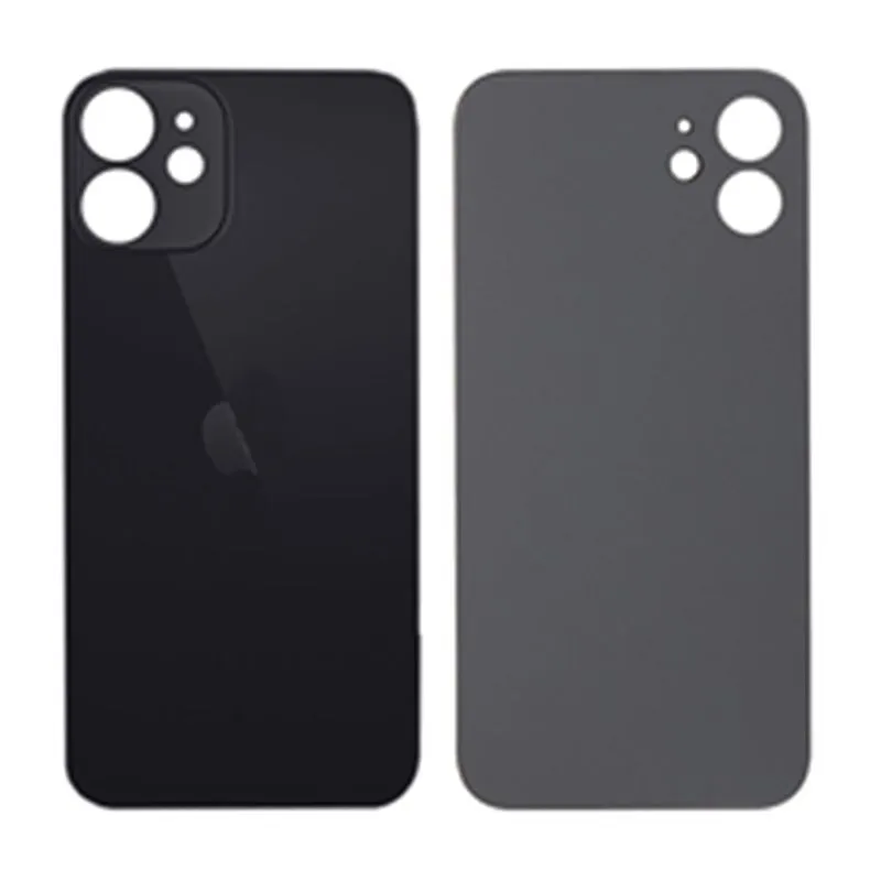 Back Glass Replacement Compatible For iPhone 12 - Black