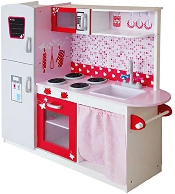 Lean Toys Wooden Play Kitchen