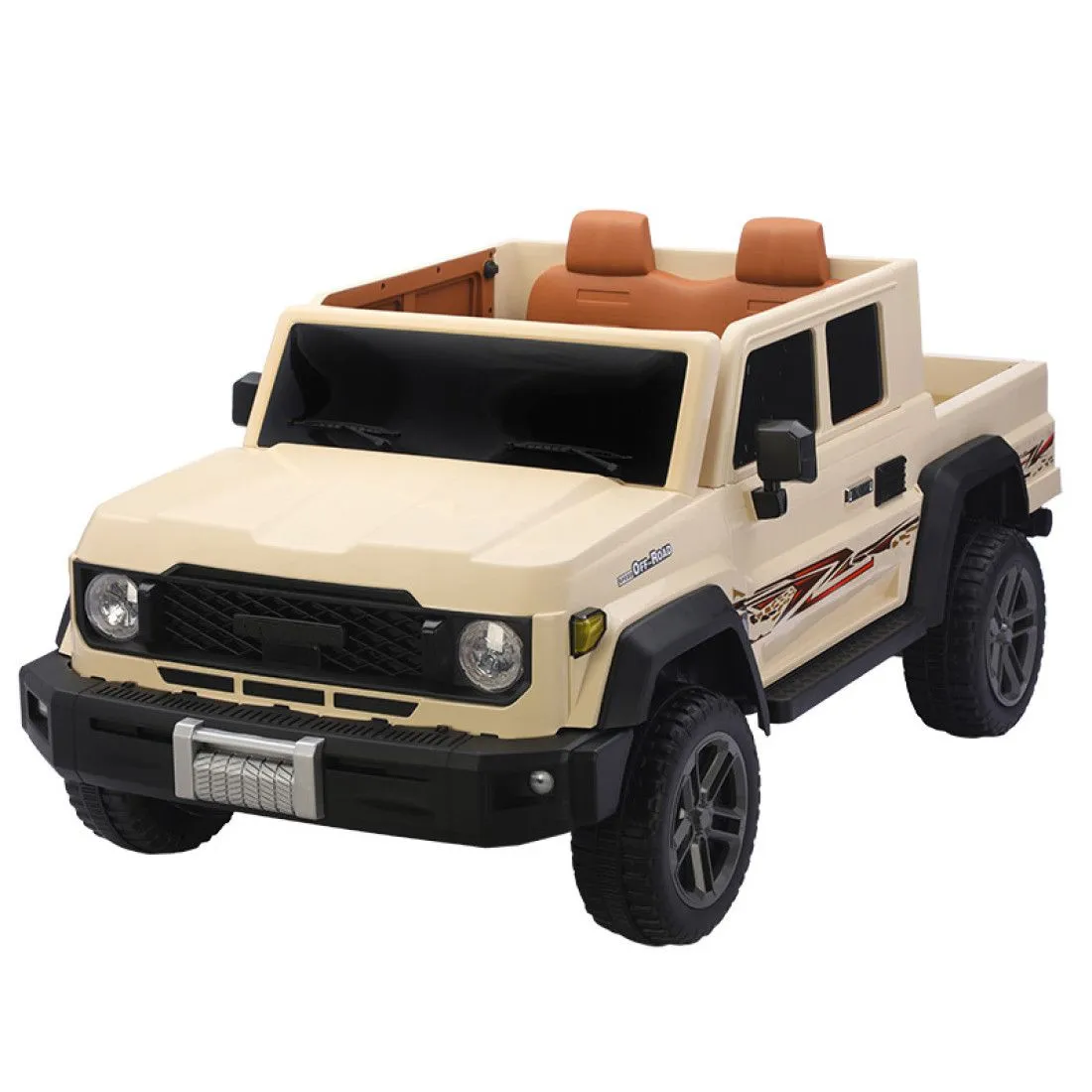 Kids Land Cruiser-Style Electric Ride-On - 2 Seater