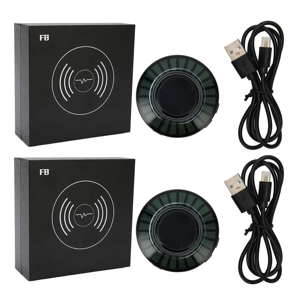 2piece Bluetooth Speaker Stereo RGB Effects Soothing White Noise Speaker