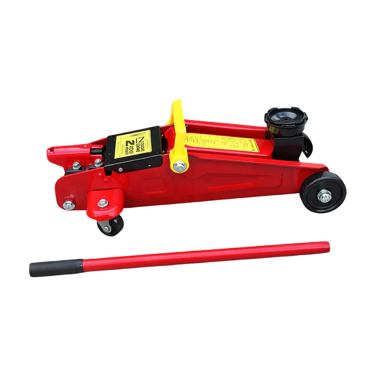 2-Ton Red Floor Jack - Hydraulic, Low Clearance, Workshop & Home