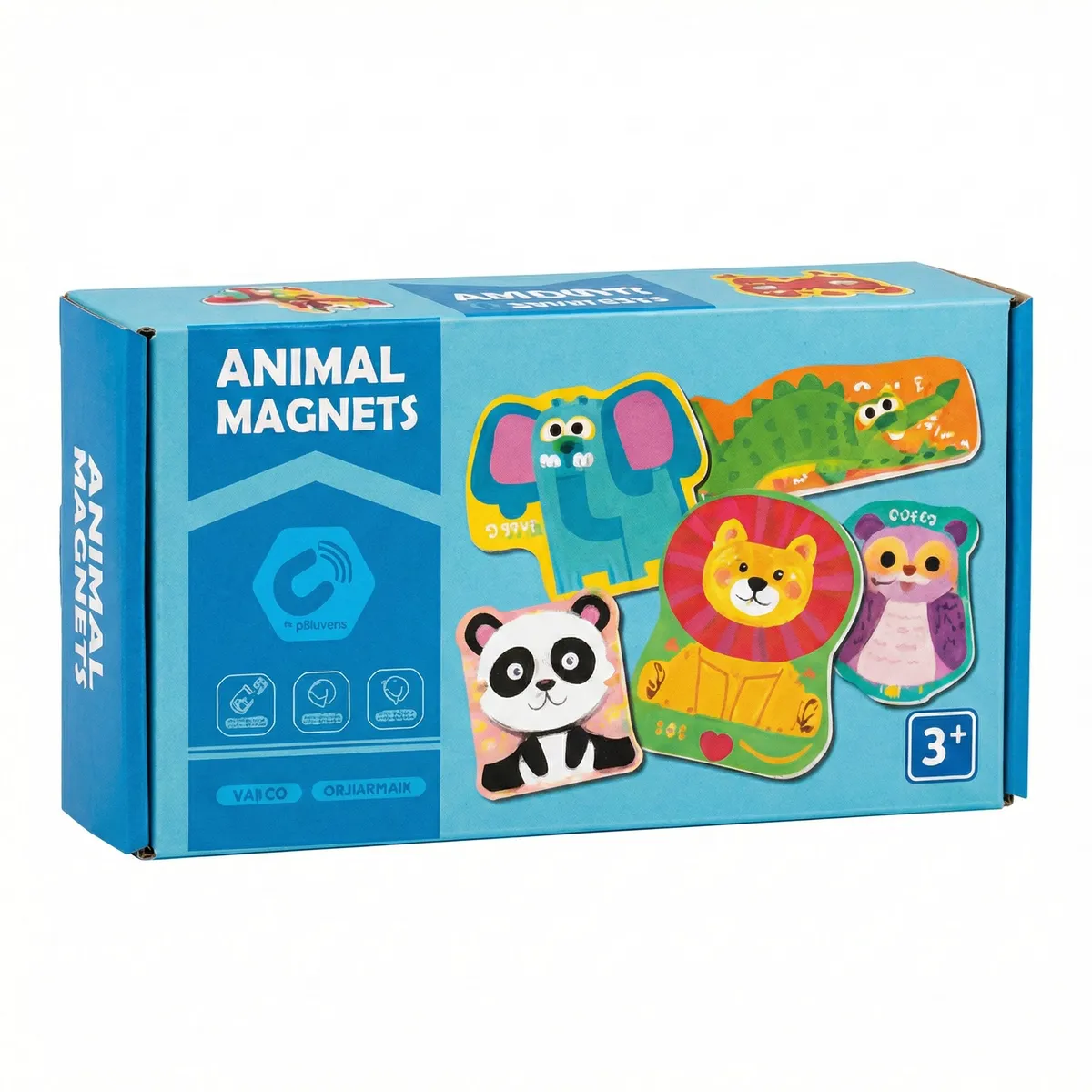 Educational Magnetic Puzzle Set for Toddlers & Kids Early Learning - Blue