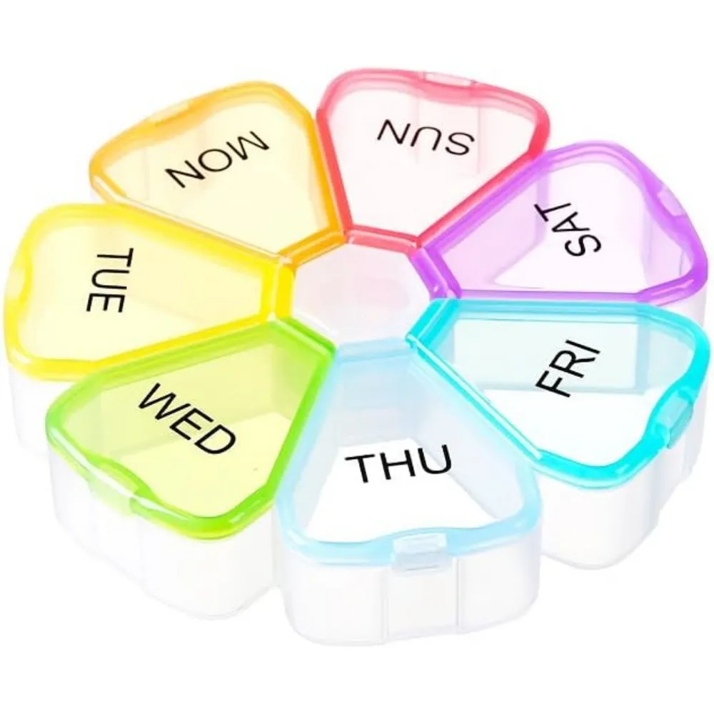 A Medication Box With A Large Capacity For One Week'S Use