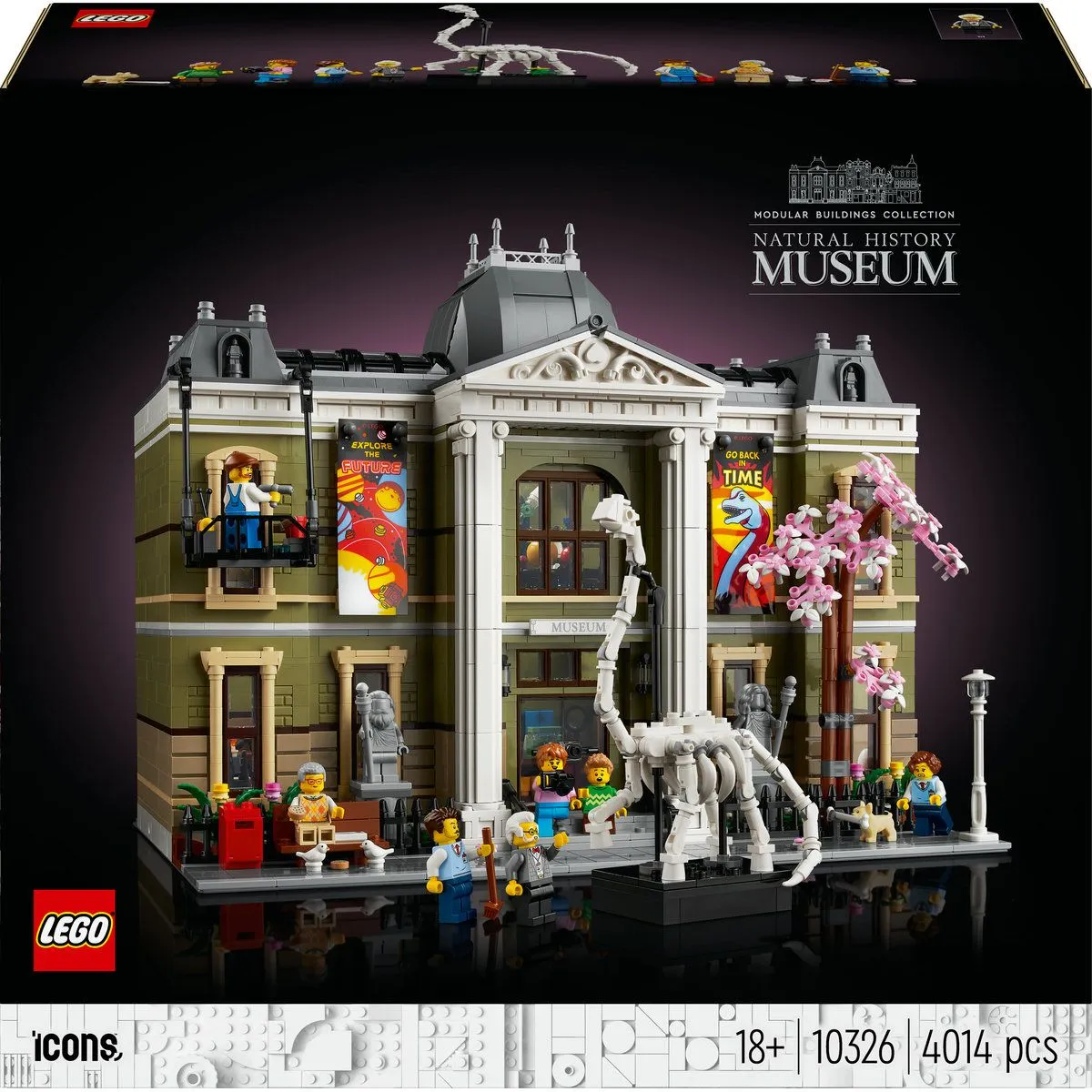 LEGO® Icons Natural History Museum 10326 Building Toy Set (4,014 Pieces)