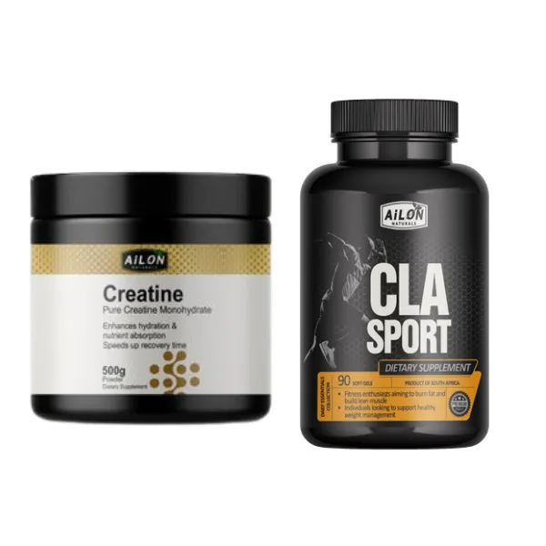Creatine Monohydrate + CLA Combo Pack - Muscle Growth, Strength, Fat Burn