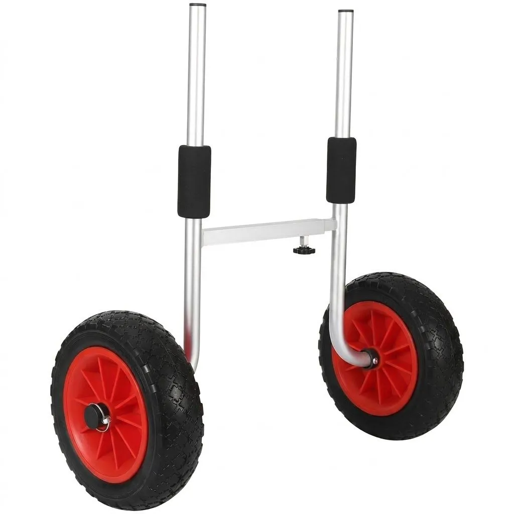 Folding Kayak Cart With 10 Inch Solid Wheels 220lb Capacity