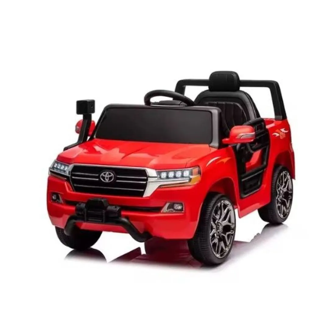 12V Ride-On Electric Toy Car for Kids with Remote Control, Music & LED - Red