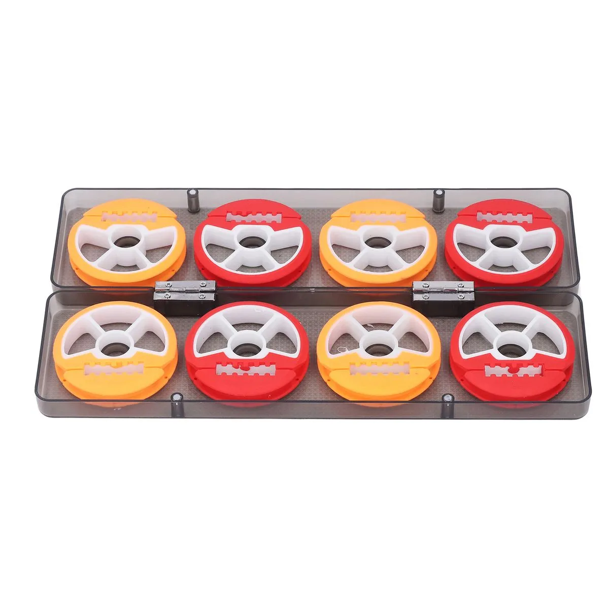 8-Spool Colorful Fishing Line Storage Box