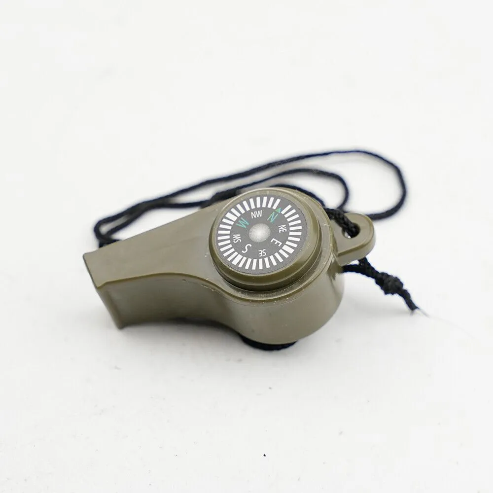 Compact & Portable Outdoor Whistle With Compass (Neck-Wearable)